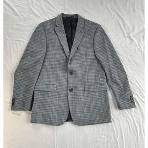 Tommy Hilfiger Sports Coat/Blazer Blue/Gray Plaid Size 42L